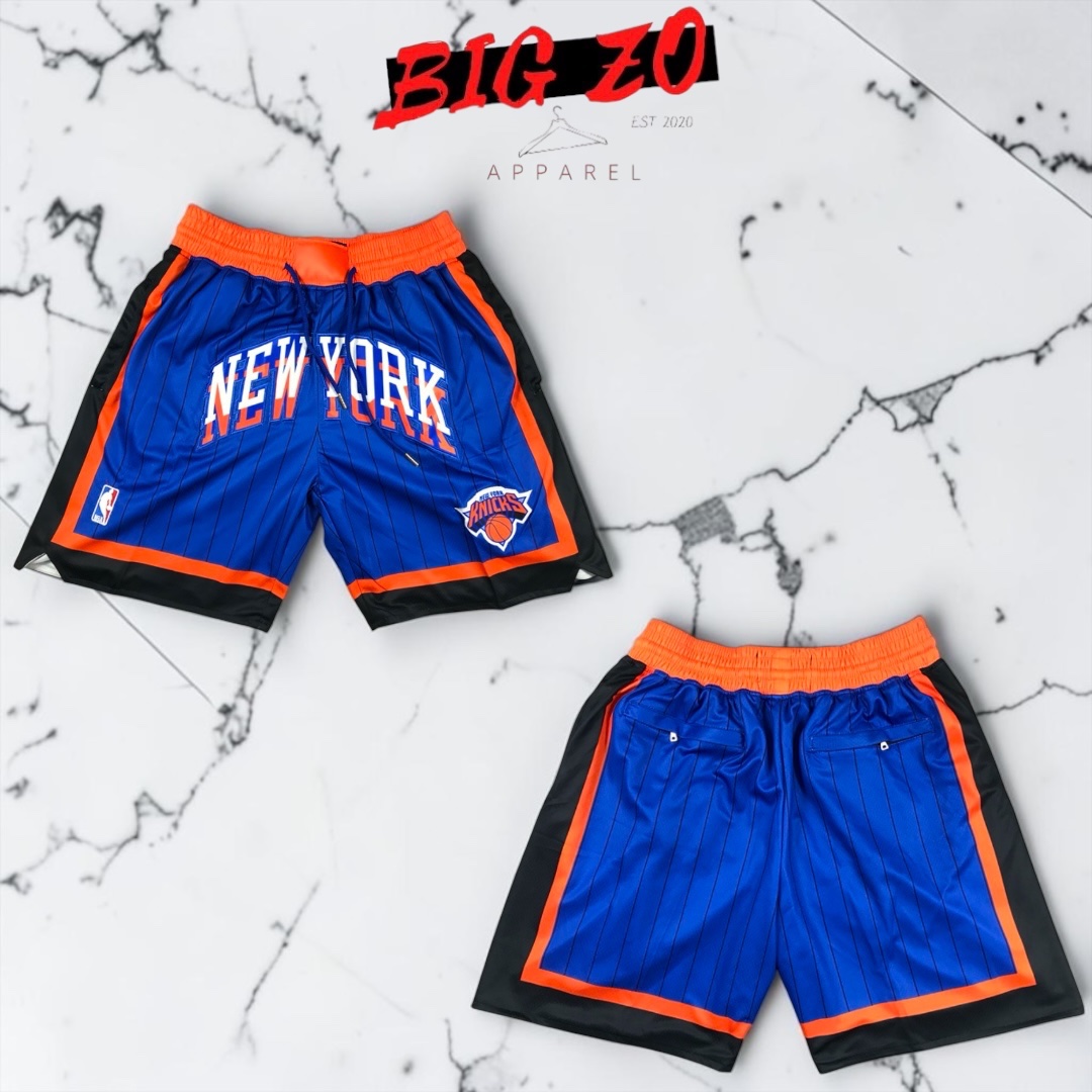 New York Knicks NBA Just Don Shorts - Blue