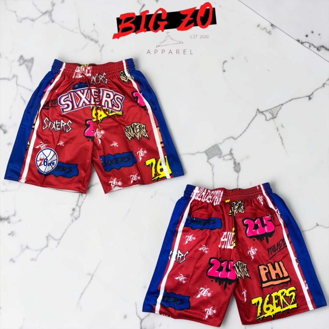 Philadelphia 76ers NBA Just Don Shorts - Red
