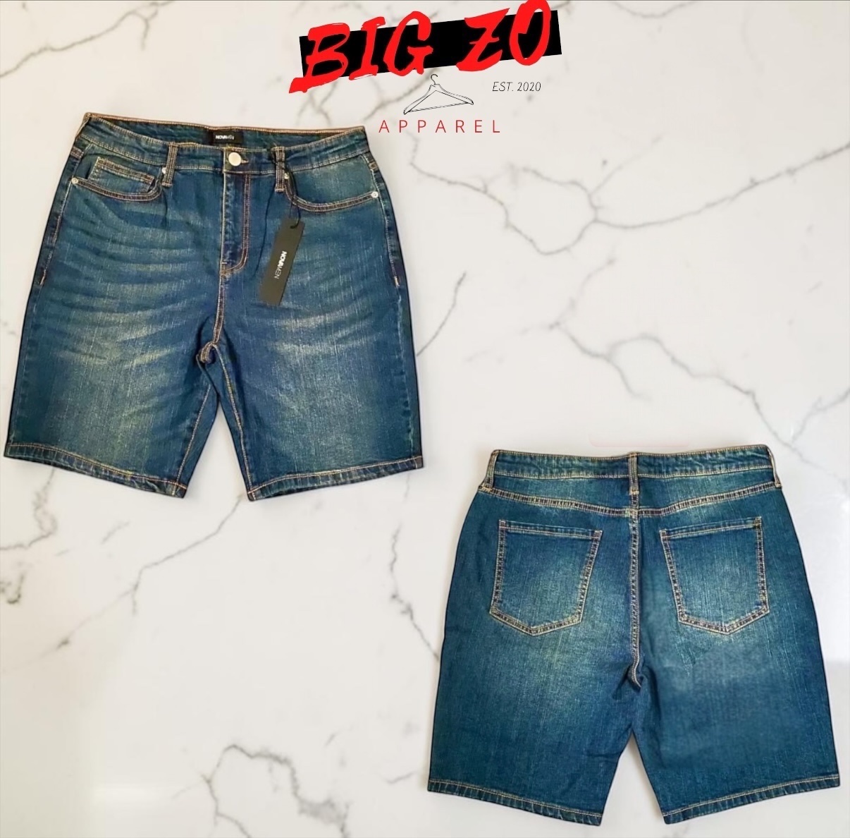 Nova Denim Shorts - Vintage Blue Wash