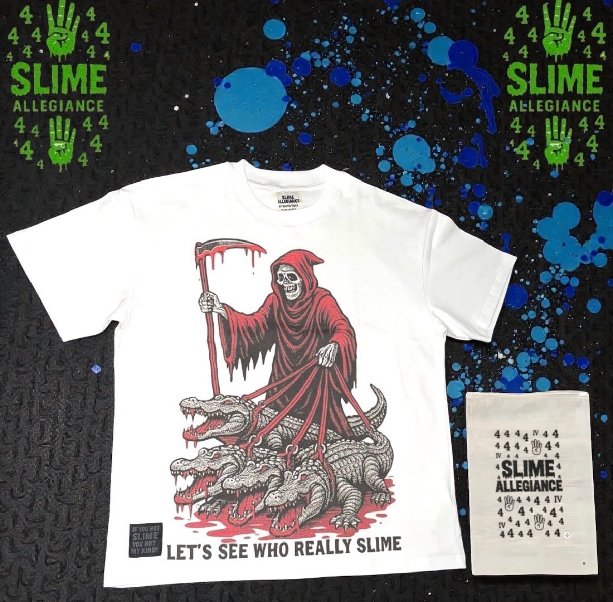 Let’s See Who Really Slime T-shirt - White