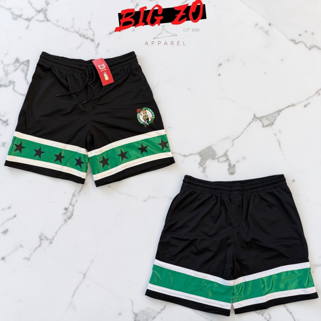 Boston Celtics Logo Shorts - Black